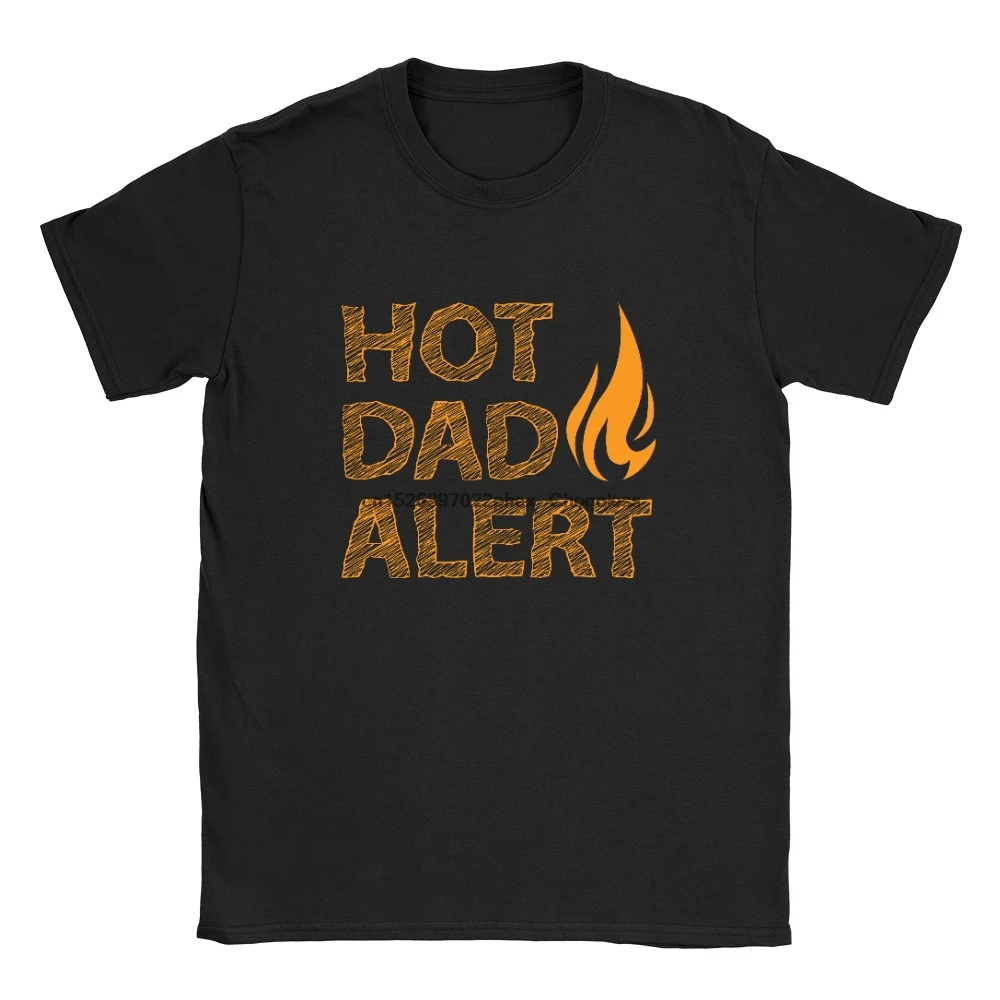 

Hot Dad Alert Mens T-Shirt Funny Joke New Dad Father's Day DILF Gift
