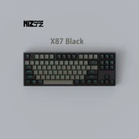 2021 niz ec keyboard x87 capacitancia black usb bluetooth rgb mode multi function programmer keyboard pbt keycaps new swithes