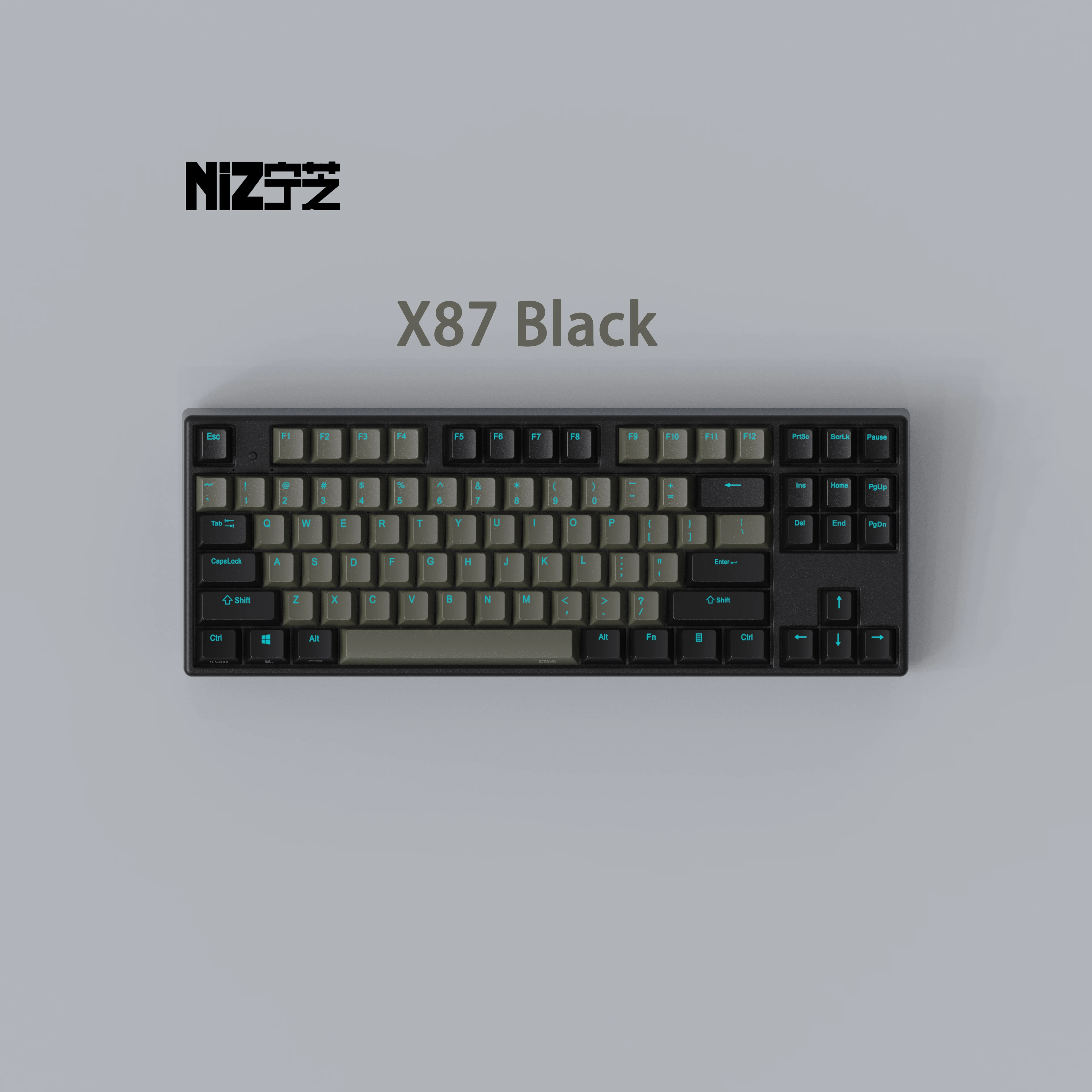2021 NIZ EC Клавиатура X87 Емкость черный USB Bluetooth RGB режим Многофункциональный
