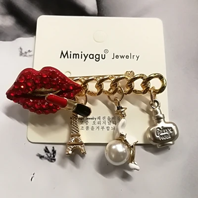 Роскошные Булавки Для лацканов Mimiyagu с искусственными цветами броши жемчугом № 5