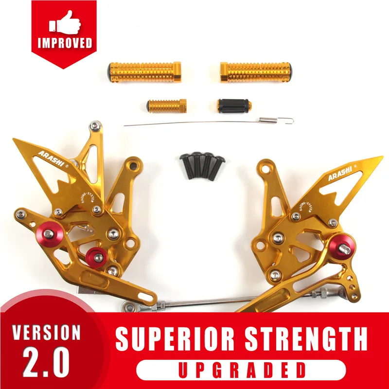 

Arashi для KAWASAKI Z1000 Регулируемая подставка для ног Z 1000 Z1000SX 2014 2015 2016 2017 CNC задняя подставка для ног с ЧПУ