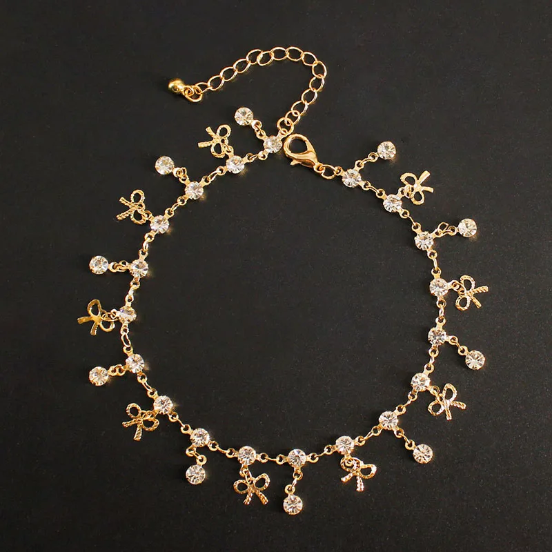 

ChangYi 2021 Trend Women's sandals Chain Fashion Pendant Bracelet on the leg Exquisite Jewelry Anklets For Lady Best Gift