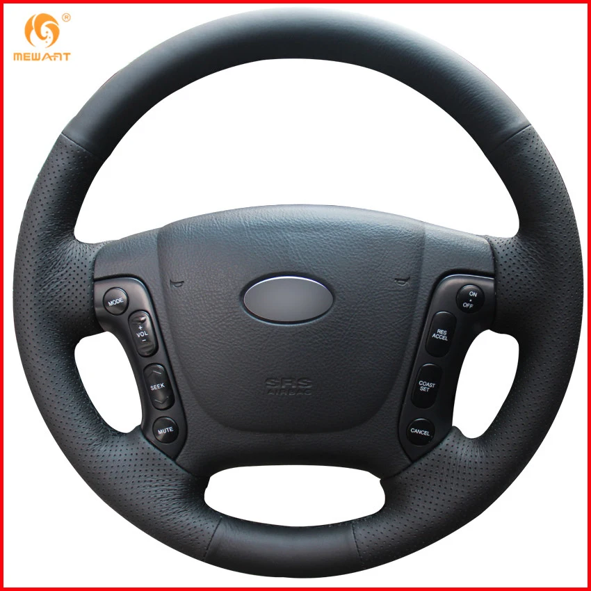 MEWANT для Hyundai Santa Fe 2006 2007 2008 2009 2010 2011 2012 черный чехол рулевого колеса автомобиля из