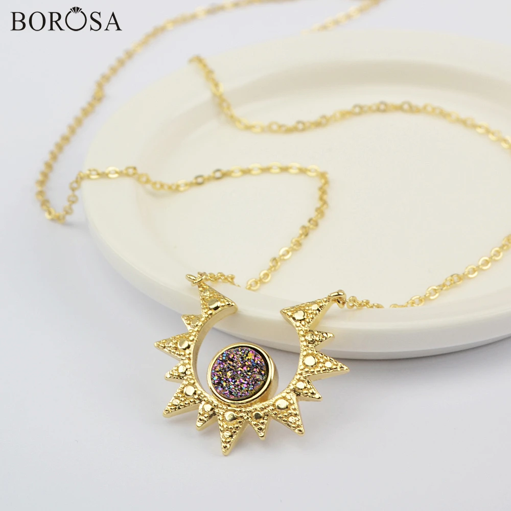 

Ожерелье из натурального агата, титана, грубого цвета, 18 Дюймов, 5 шт., ZG0439