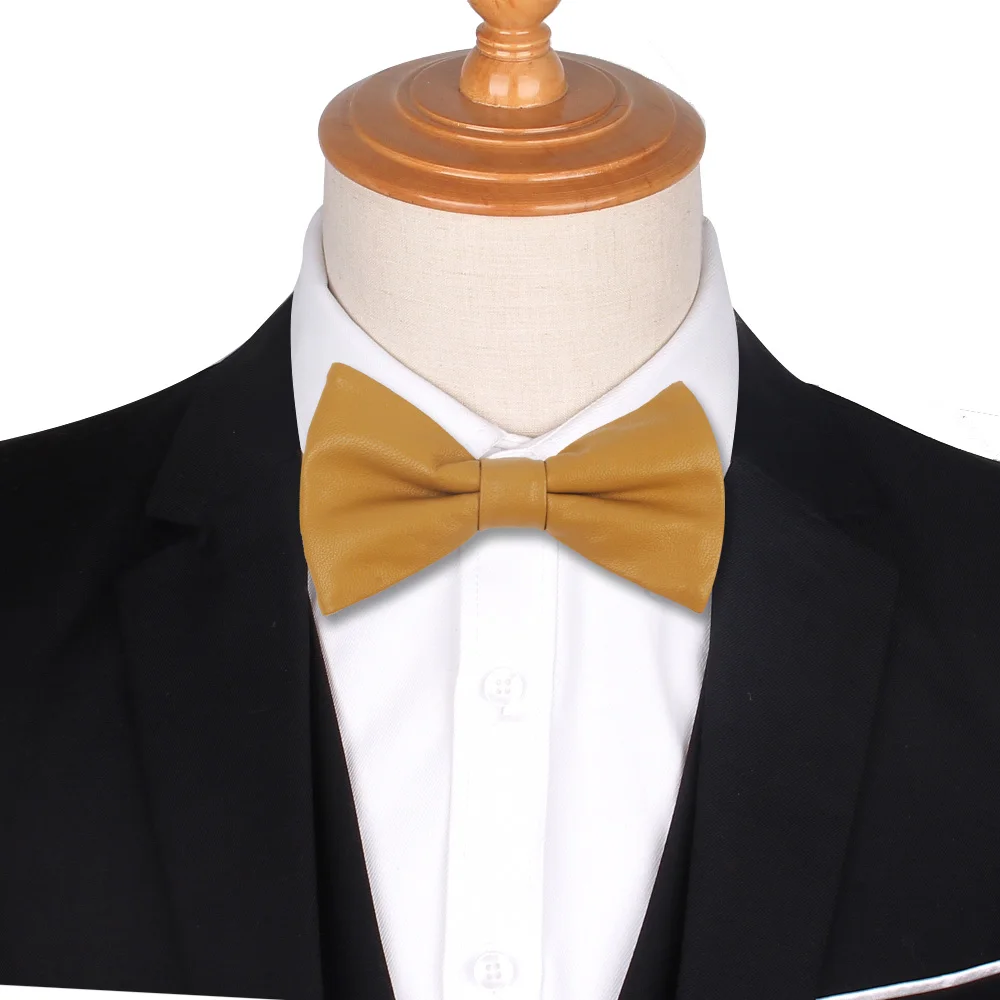 Новинка Кожаный Галстук-бабочка повседневные рубашки галстук-бабочка из