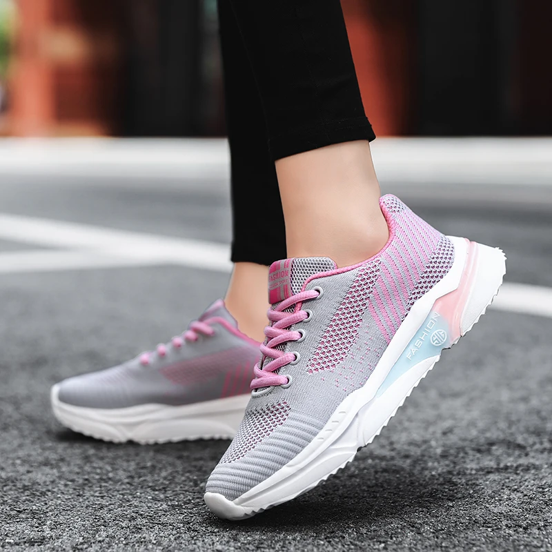 

2021 Women Running Shoes Breathable Outdoor Sports Shoes Big Size 42 Sneakers for Women Comfortable Athletic Training Footwear
