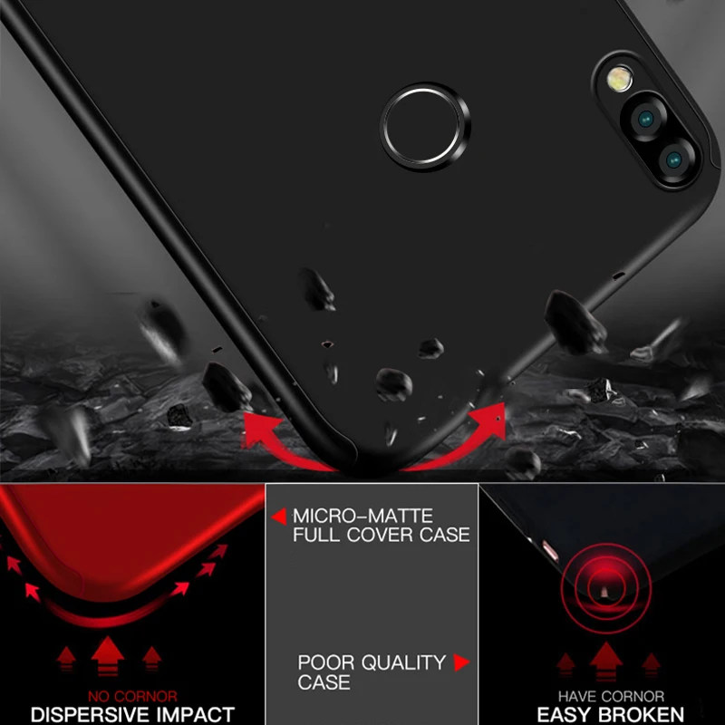 Luxury 360 Degree Full Protective Phone Case For Huawei Y9 Y7 Y6 Pro Y5 2019 Note 10 Nova 5 4 3 3i 2S Lite P smart Z Cover Cases |