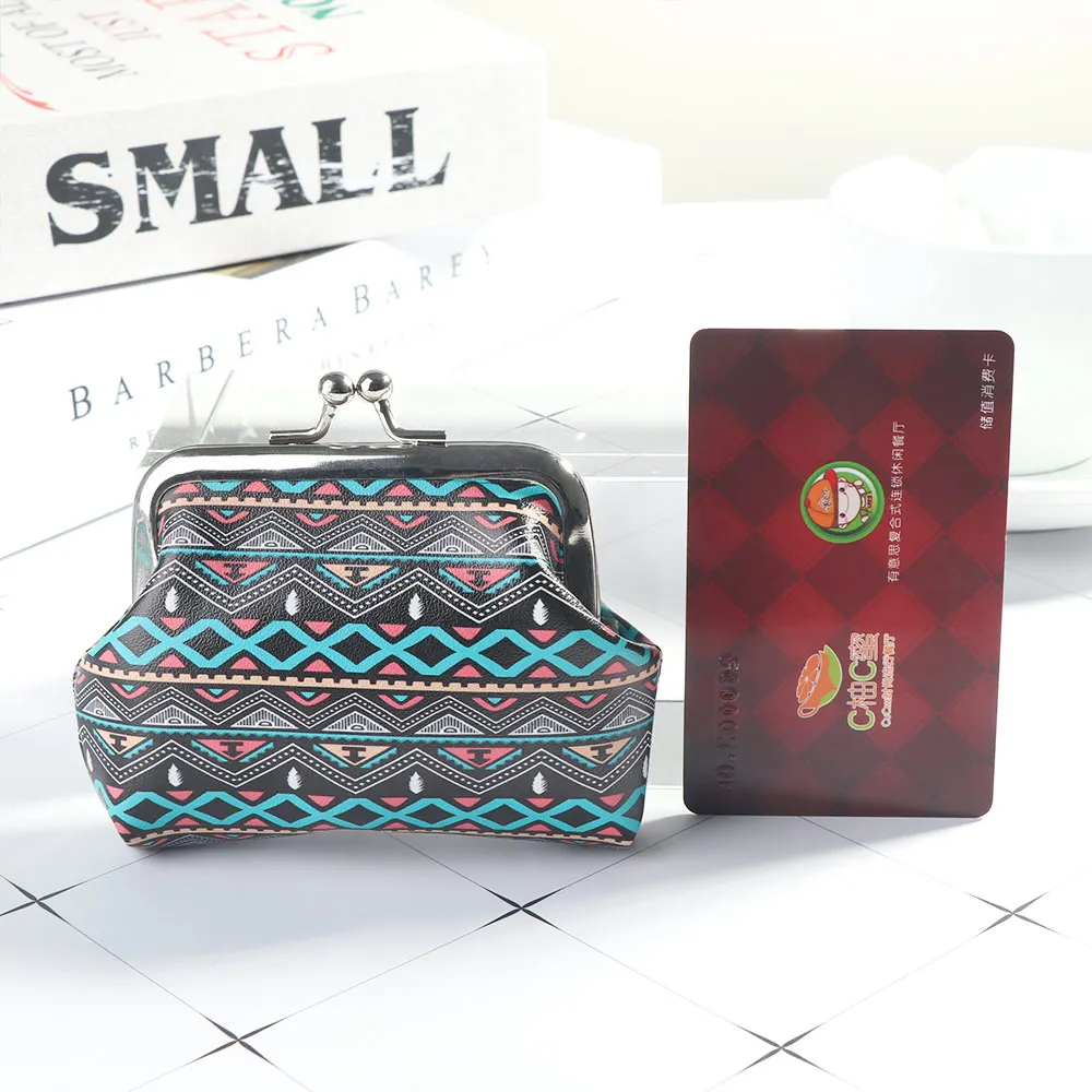 Милые винтажные женские кошельки для монет с защитой от ветра в национальном