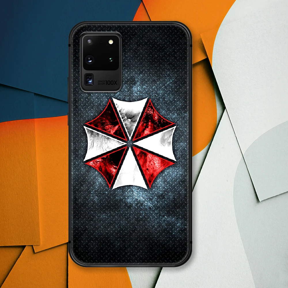 

Umbrella Corporation Phone Case For Samsung Galaxy Note S 8 9 10 20 Plus E Lite Uitra black Back Tpu Etui Soft Bumper Pretty