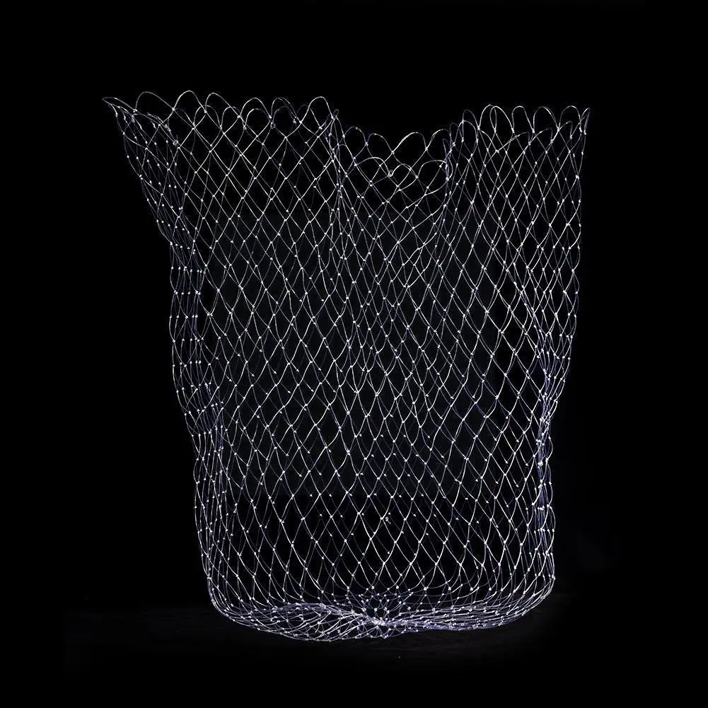 

Double Line Braided Mesh Fishing Landing Net Fishing Tools Accesorry Mesh Luring Optional For Bass Trout Catch Luya Pliers