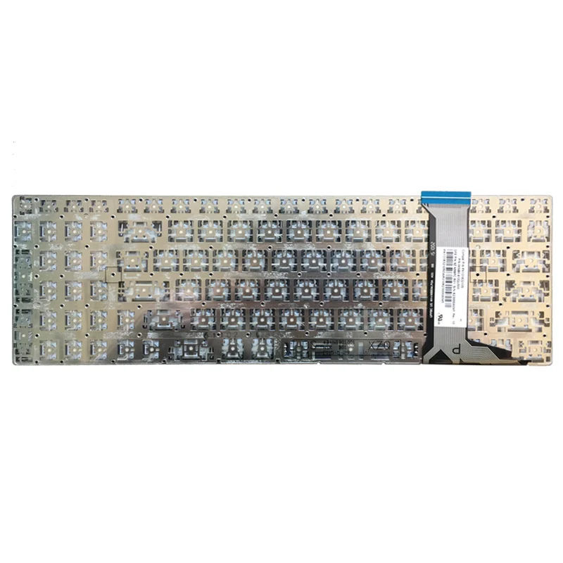 Серебряная клавиатура для ноутбука ASUS GL752 GL752V GL752VL GL752VW GL752VWM ZX70 ZX70VW G58 G58JM G58JW