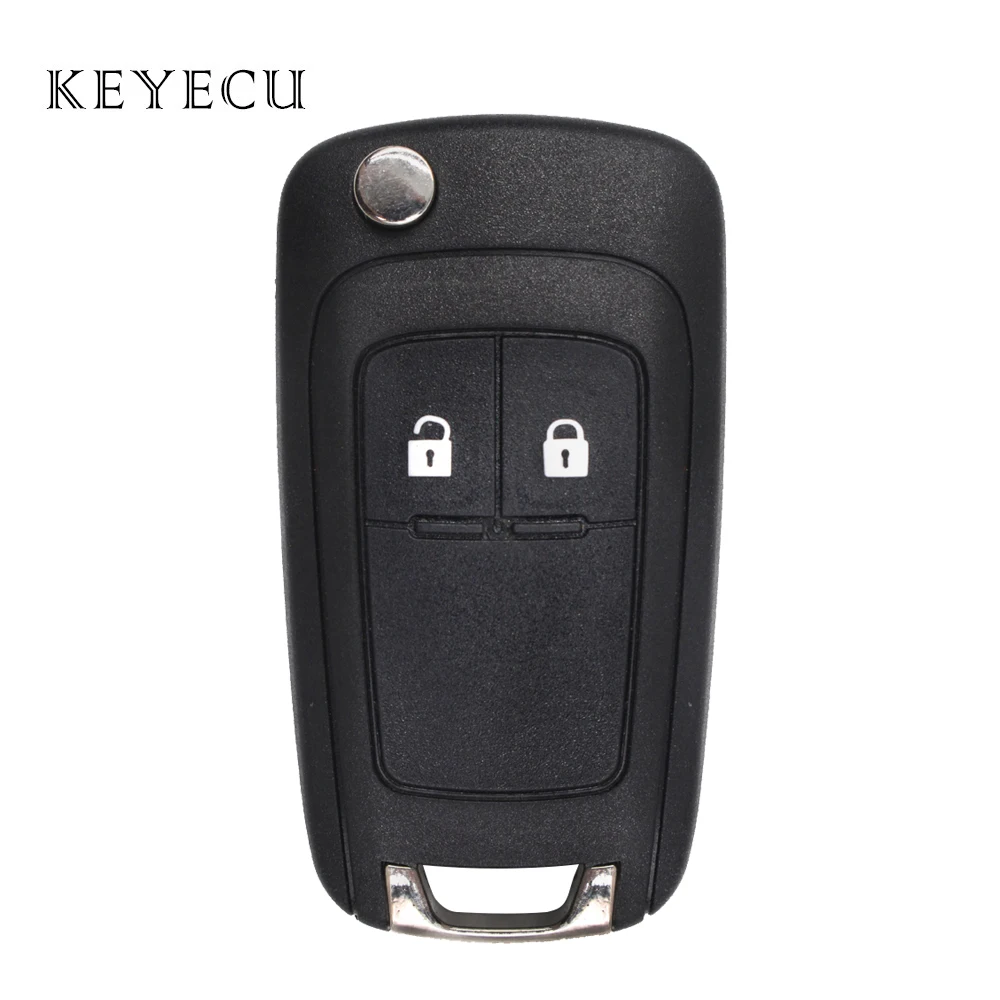 

Keyecu Flip Rmote Control Car Key Fob 2 Buttons 433MHz ID46 for Holden Cruze Colorado 2009 2010 2011 2012 2013 2014 2015