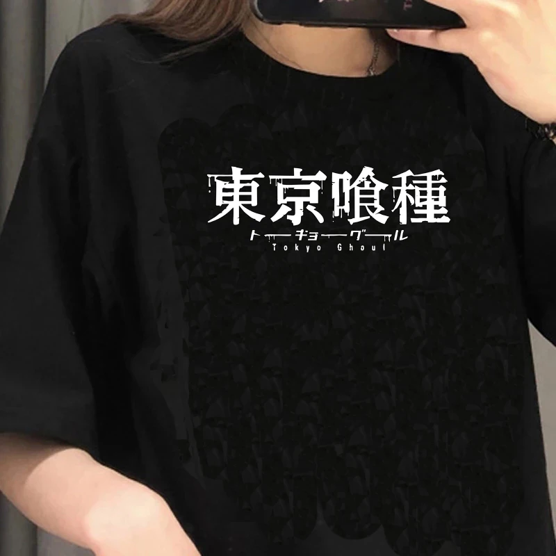 

Japanese Anime Tokyo Ghoul T Shirt Men Kawaii Manga Kaneki Ken T-shirt Summer Casual Graphic Tshirt Hip Hop Unisex Top Tees Male