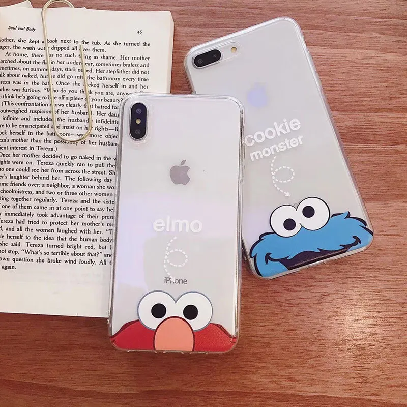 Милый чехол для телефона с изображением улицы Сезам, чехол для iPhone 7, 8, 6s Plus, 11 Pro, XS, Max, чехол с рисунком, силиконовый чехол для iPhone X, XR