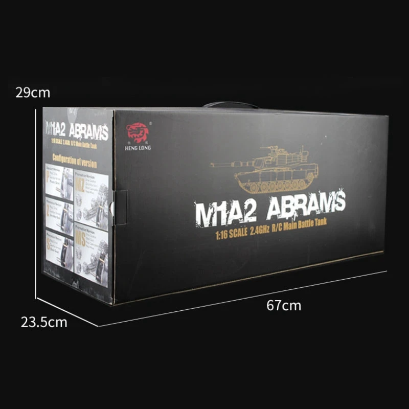 Henglong 1/16 6 0 класс d металл M1A2 Abrams RTR RC FPV Танк 3918 360 градусов револьверный хобби