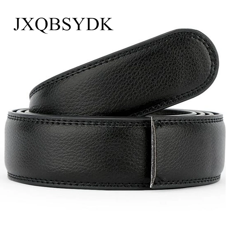 

2021 Belts For Men No Buckle 3.5cm Wide High Quality Leather Belt Body Men Fashion Automatic Buckle Belts