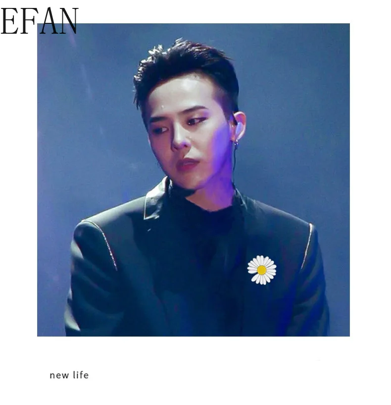 Женская брошь в форме ромашки белая брошка с масляной молнией богемном стиле