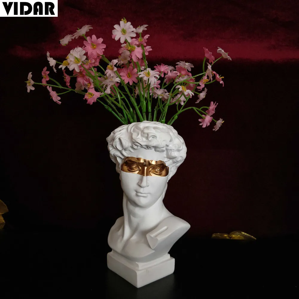Маленькая полимерная Штукатурная головка VIDAR ваза повязка на глаза пиратский
