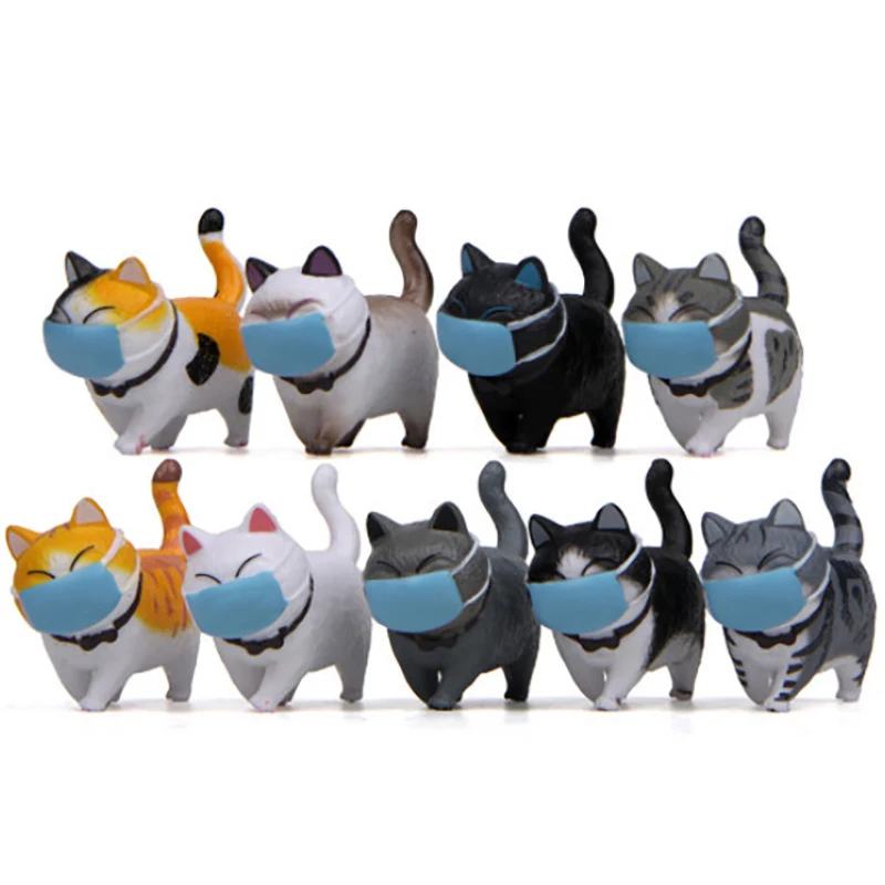 

Cartoon Face Cover Fat Cat Mini Model Figurine Ornament Micro Landscape Decor Fat Cat Figurine DIY Mini Landscape Home decor