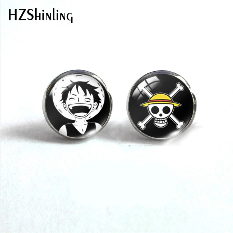 Новинка 2019 круглые серьги в стиле аниме Luffy японские популярные ювелирные