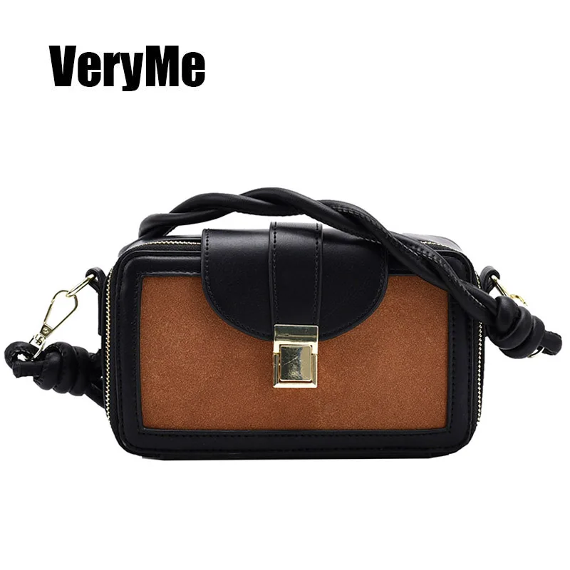 

VeryMe Autumn Leather Female Handbags Fashion All-match Single Small Square Bags Underarm Armpit Shoulder Bag Bolsos Para Mujer