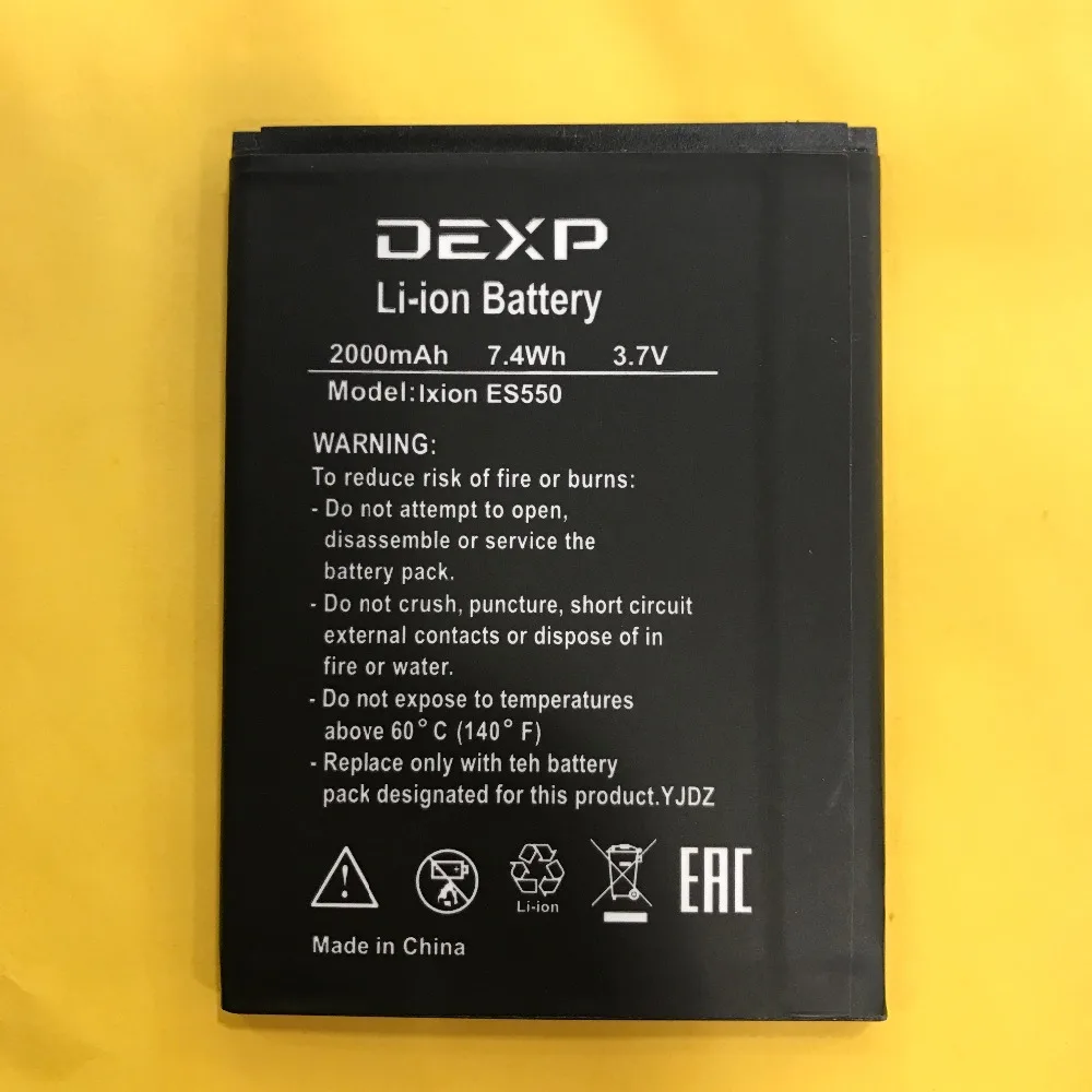 MLLSE 2000mAh ES550 Аккумулятор для DEXP Ixion Soul 3 Pro мобильный телефон