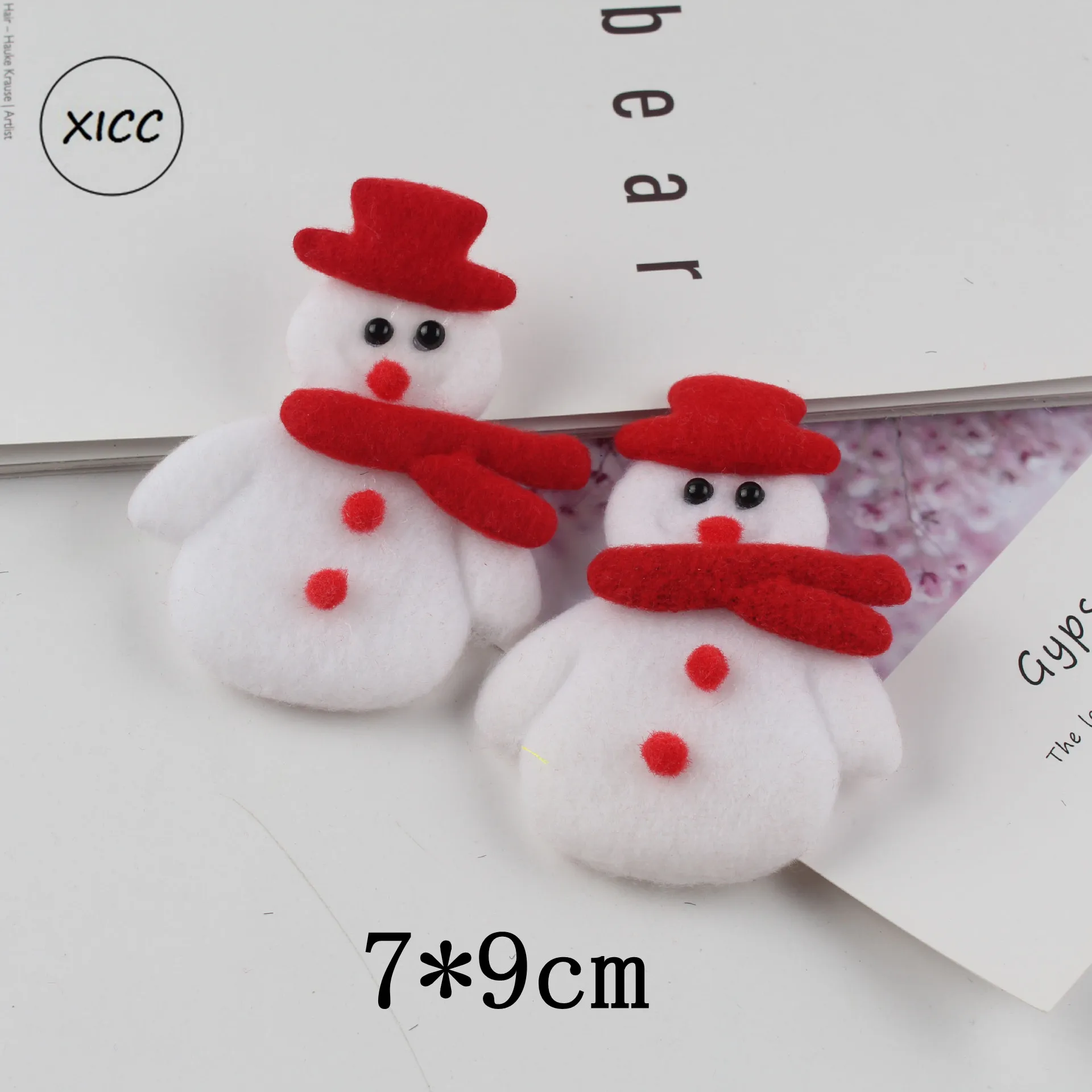 1pc snow man XICC прекрасный Рождественский праздник нетканый Войлок тканевый Снеговик шляпа олень мультфильм ручная работа, сделай сам, ремесло забавное украшение рождественской елки - Цвет: 1pc snow man