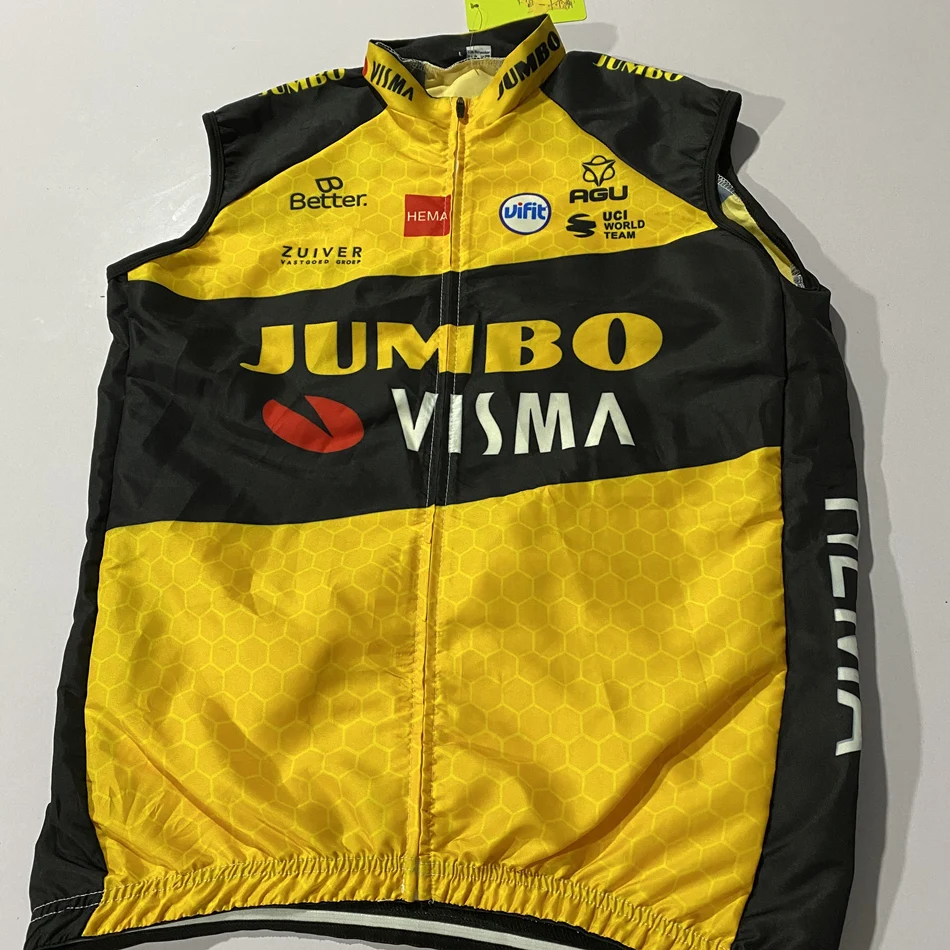 

2020 JUMBO Men Windproof waterproof cycling Jersey bike sleeveless vest light clothing Breathable mesh Jersey ciclismo ropa