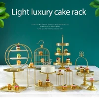 european style wedding decoration dessert table decoration metal stand afternoon tea snack cake display stand rack