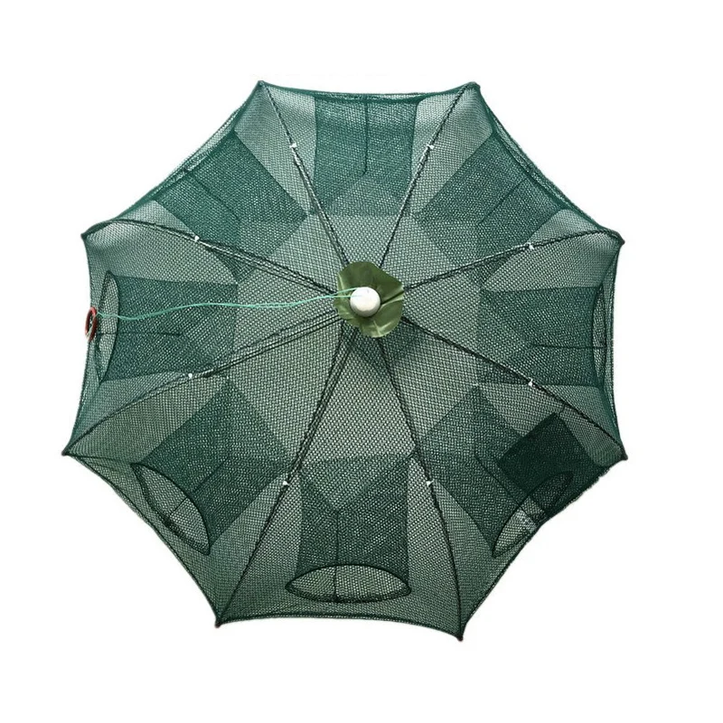 Усиленная Автоматическая рыболовная сеть с 2-16 отверстиями клетка для креветок