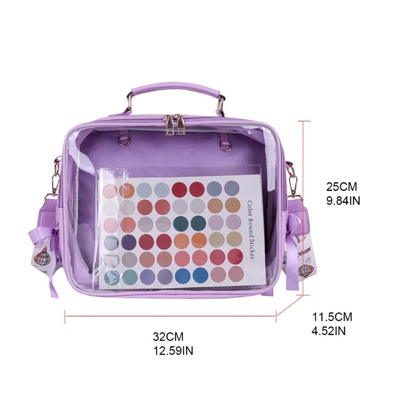 

Clear Front Pocket Transparent Cute Wild Backpack Large Capacity Multipurpose