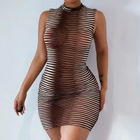 summer sexy printed hollow out dress women women dress skinny for home