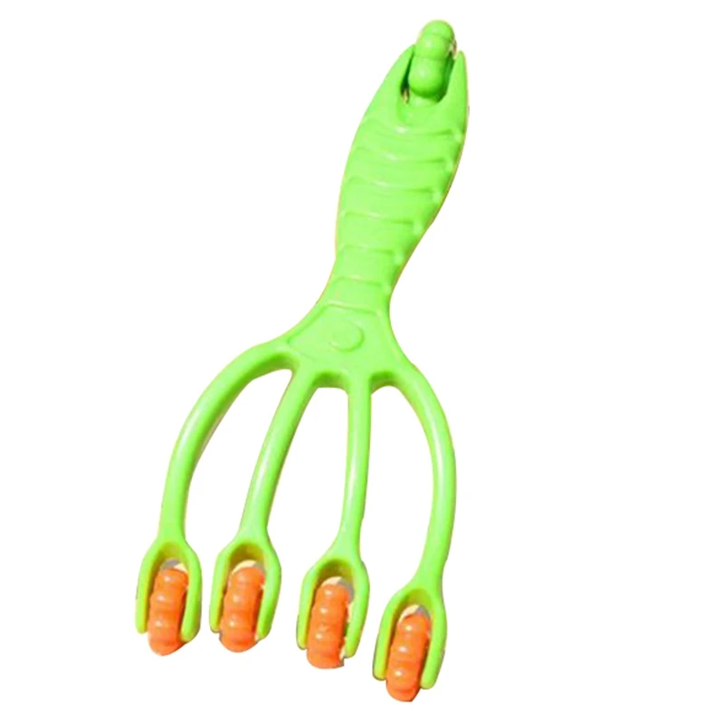 4 пальца массажер роликовый пластиковый для тела снимает усталость бедер и