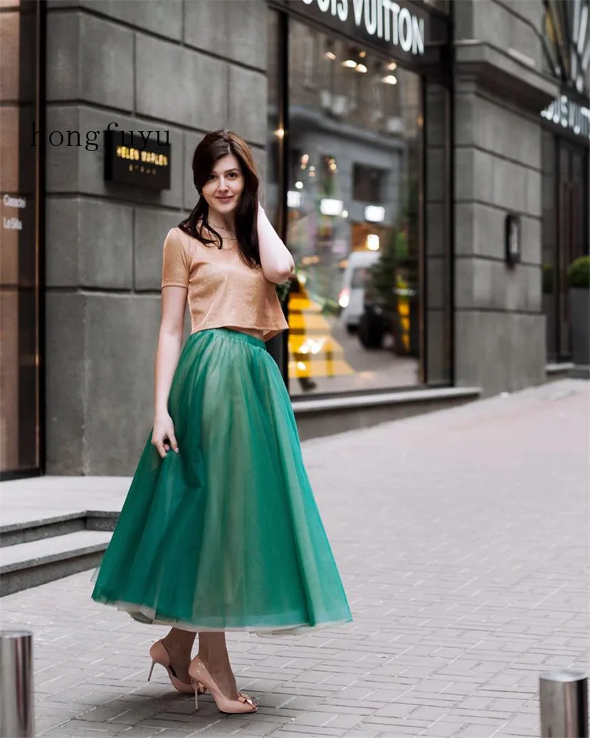 

Женская юбка-пачка, из зеленого тюля, для выпускного вечера