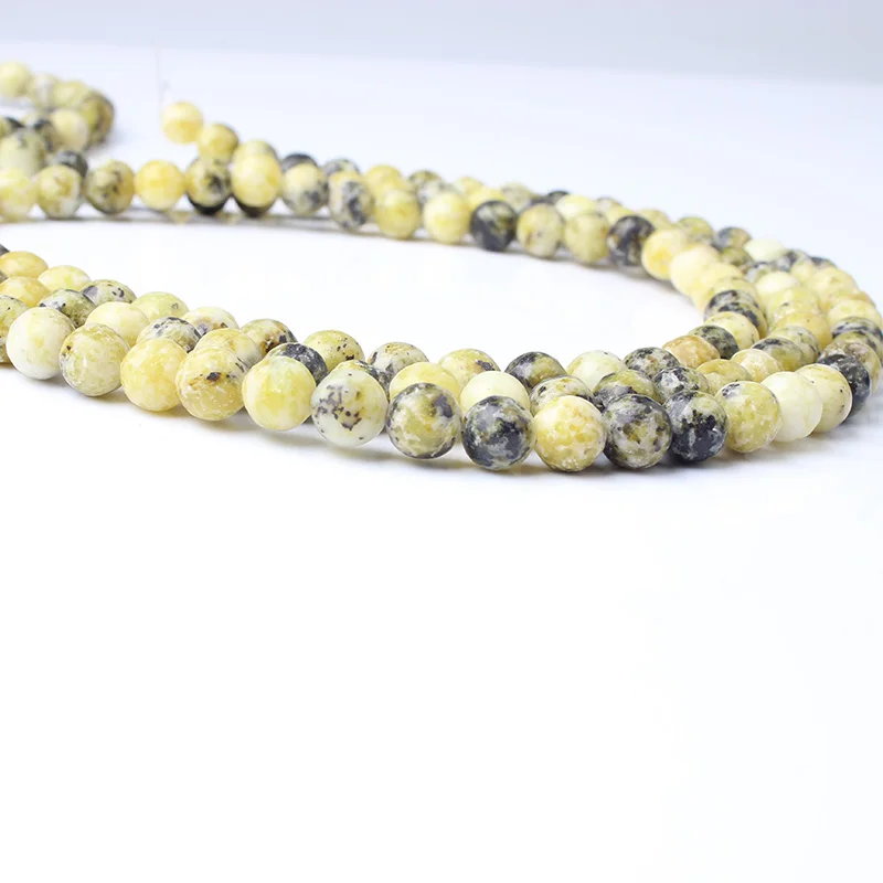 

Linxiang Natural Lemon Jades Scattered Beads 4/6/8/10/12 mm Suitable for DIY Bracelet Necklace Accessories Manufacturing Factory