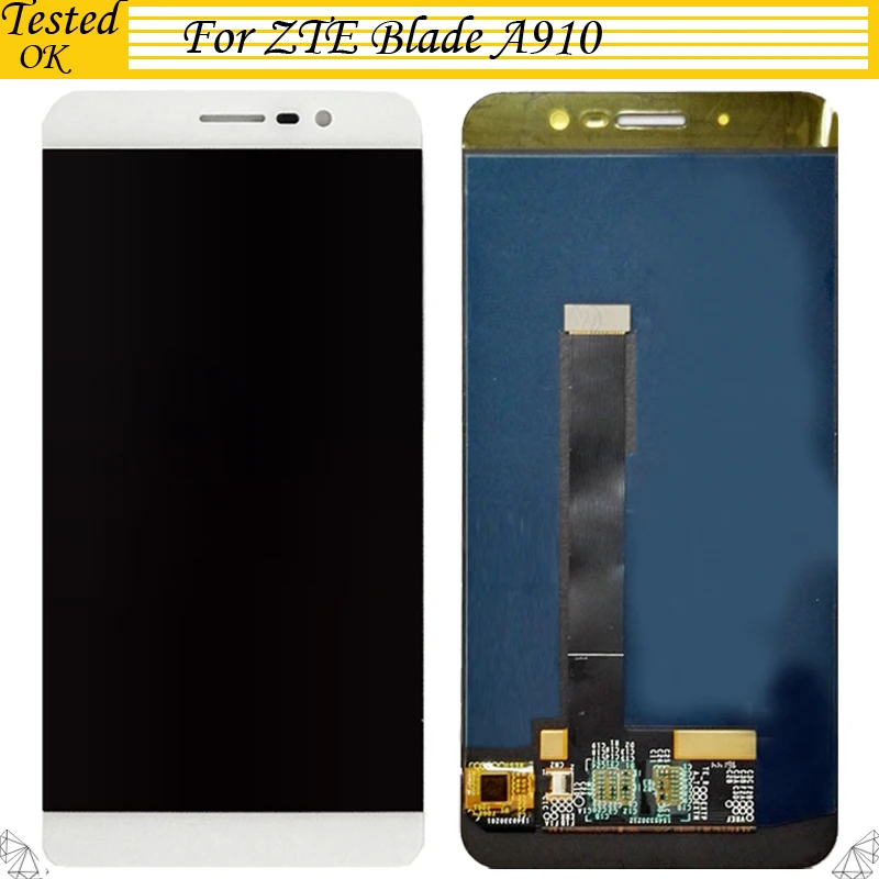 5 дюймов Оригинальный для ZTE Blade A910 BA910 TD LTE ЖК + сенсорный экран дигитайзер