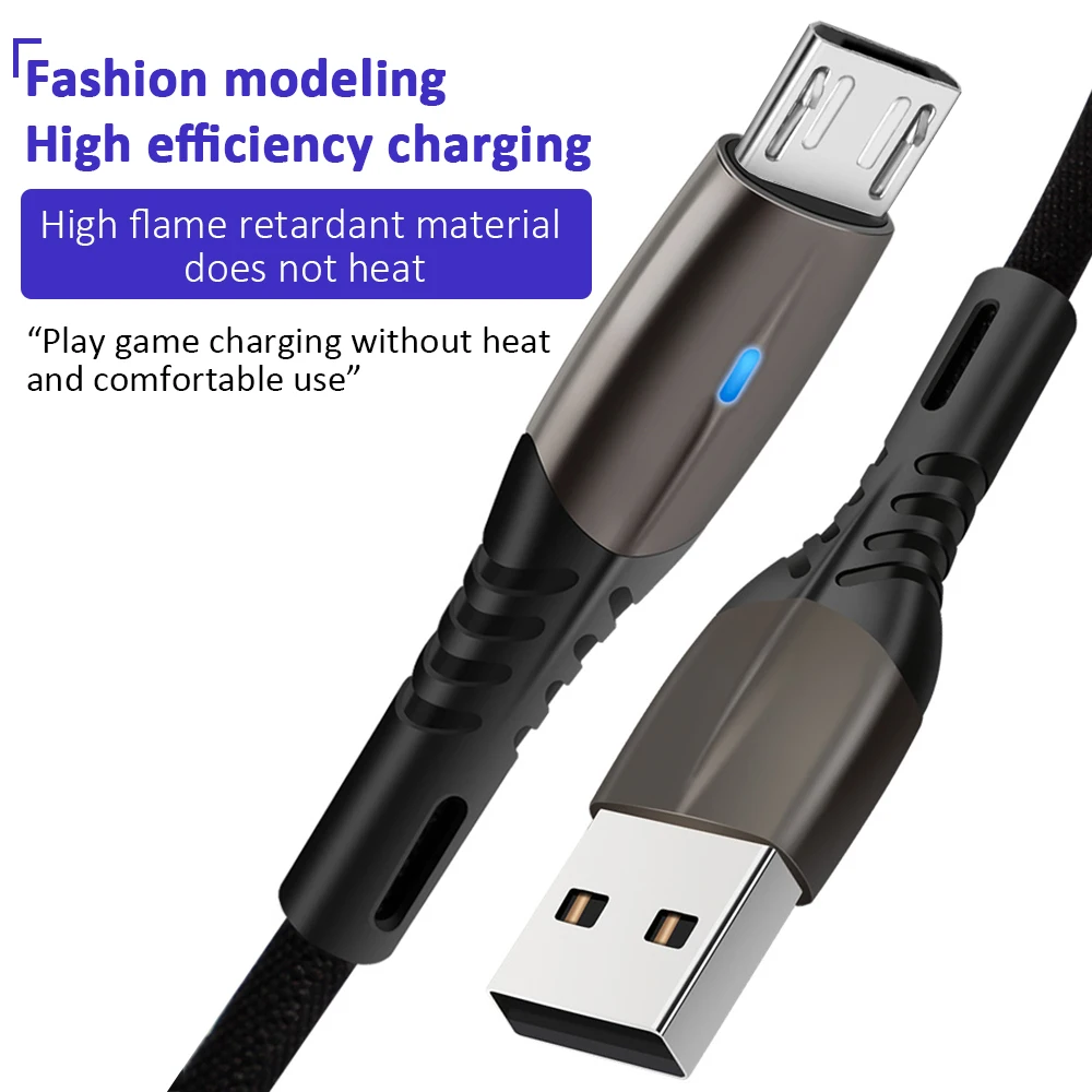 1 м микро USB кабель для samsung Galaxy S7 Быстрая зарядка мобильный телефон провод C huawei P10