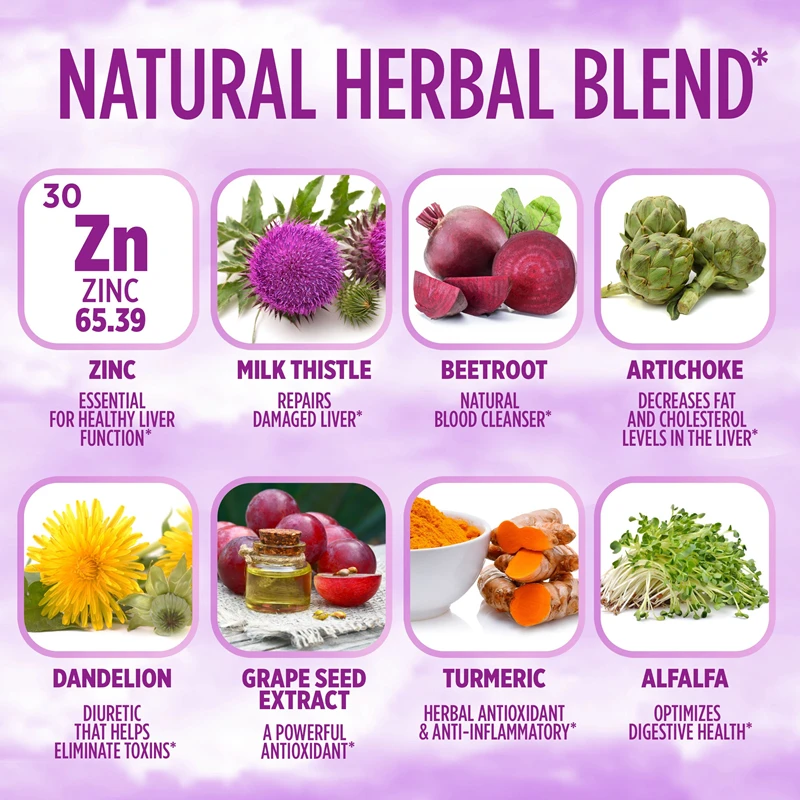 Очистка печени детоксикация Поддержка здоровья травы формула восстановление