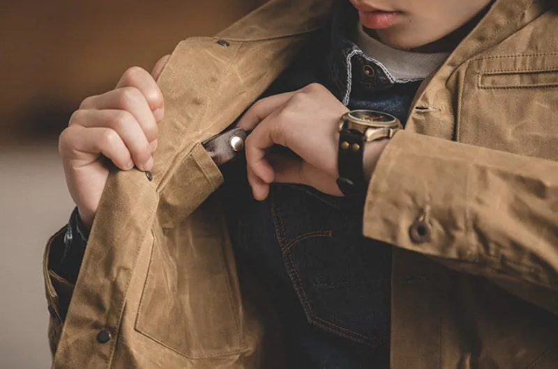 

New high quality jacket men's jacket retro jacket classic khaki tailored slim jacket men Leisure