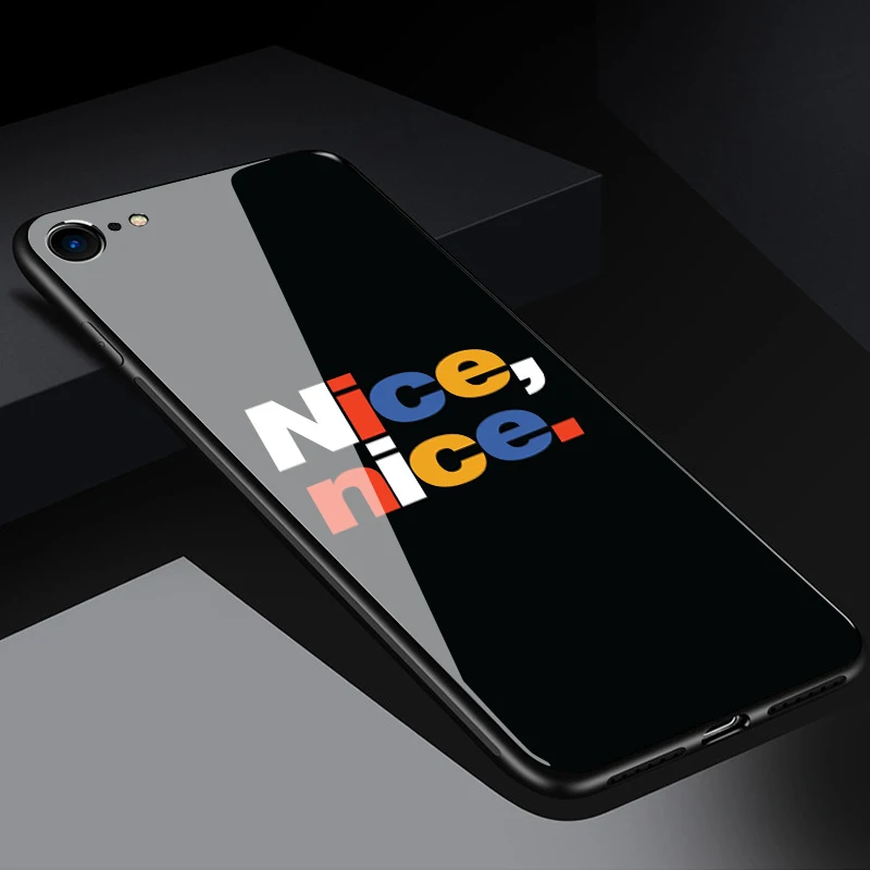 Тонкое закаленное стекло+ мягкая силиконовая рамка задняя крышка для iphone XM XS XR X 8 7 6 6S Plus чехол с изображением Луны и звездным принтом чехол для телефона s - Цвет: type 5