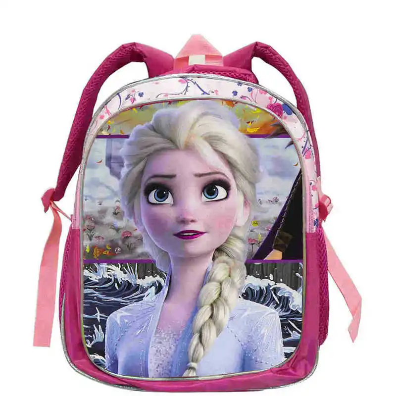 Disney New Kids Princess schoolbag Elsa girls boys children Cartoon backpack kindergarten School Bags | Багаж и сумки