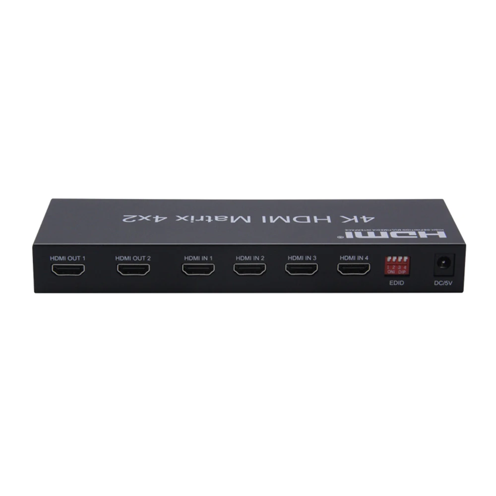HDMI совместимая Матрица 1 4 4x2 4K 30 Гц HD EDID переключатель сплиттер матрица поддержка