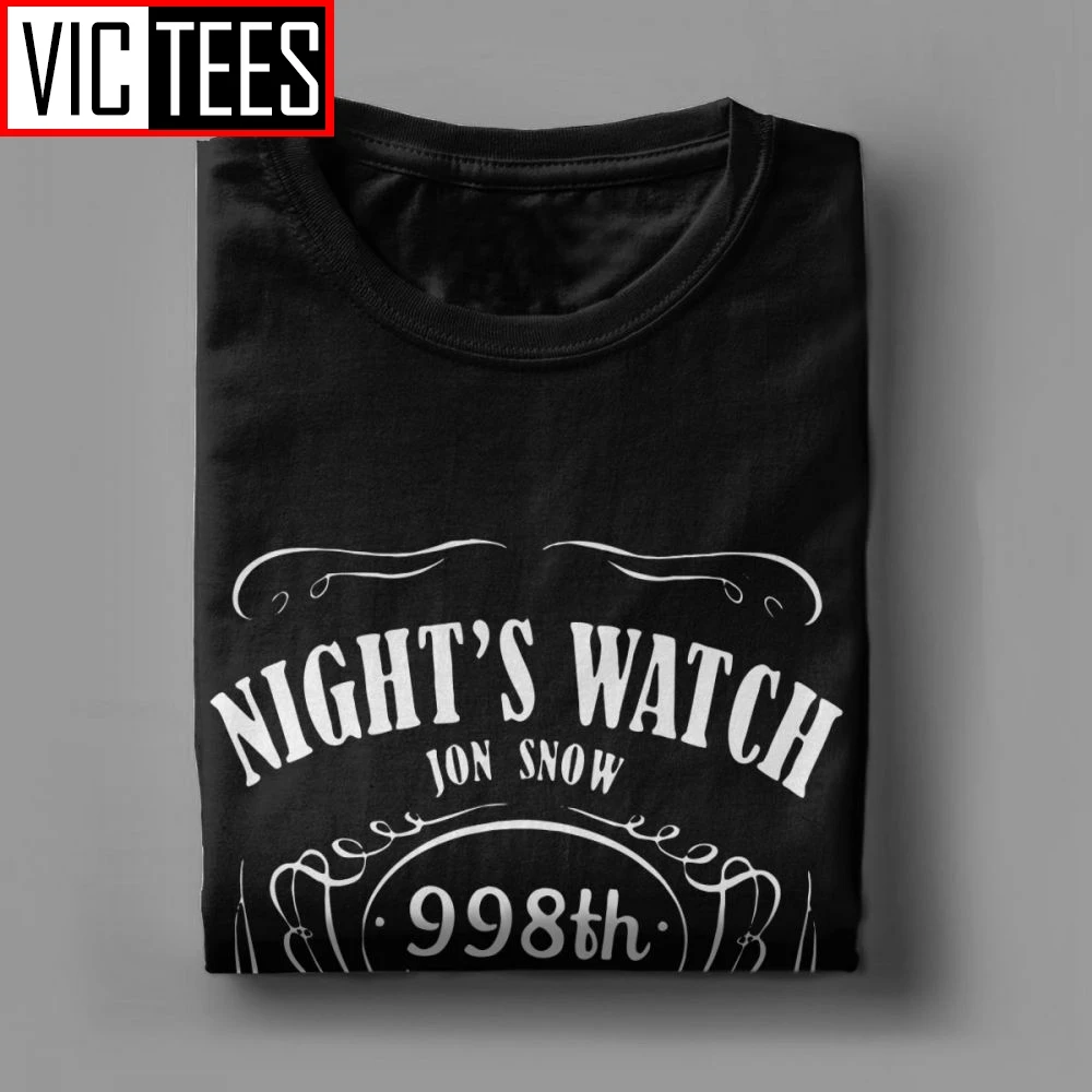 Ночные часы Джон Сноу мужские футболки мужская графическая одежда удивительная