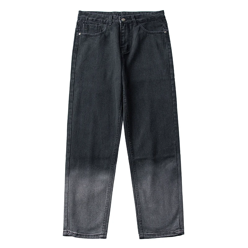 Мужские черные джинсы с потертостями мужские брюки корейская модная одежда