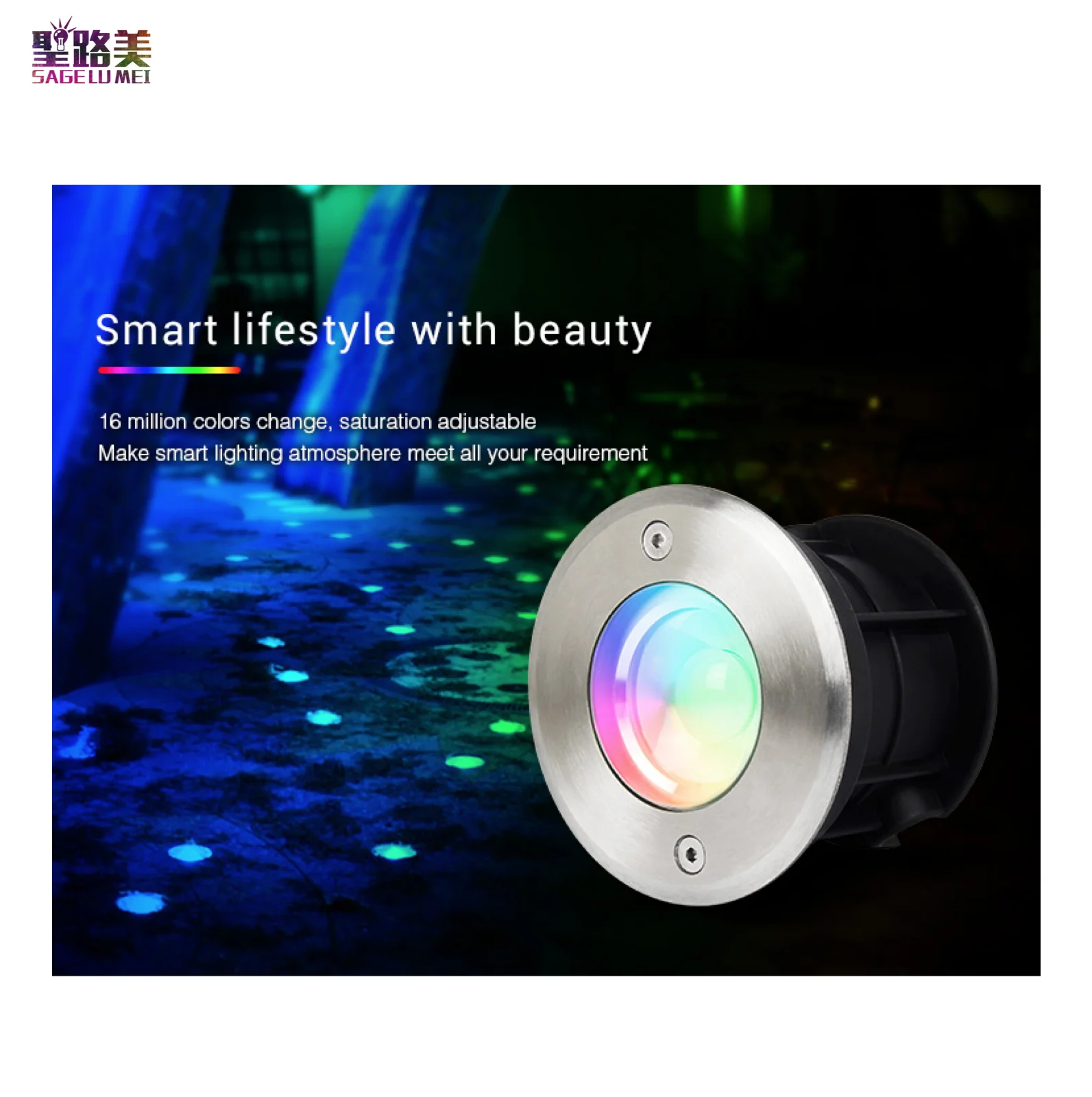 SYS RD1 5 Вт RGB + CCT светодиодный подземный светильник (подведомственная лампа) IP68 2700 ~