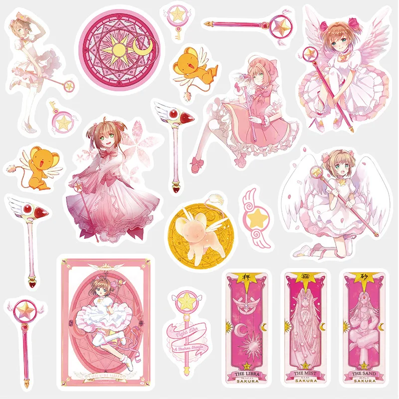 Милый Kawaii Мультфильм Cardcaptor Sakura девушка наклейка пакет Декоративные Канцелярские