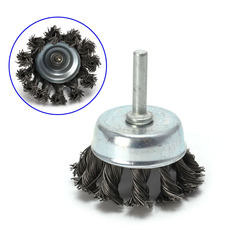 

2\\\\\\'\\\\\\' Wire Brush With 1/4\\\\\\\" Shank For Die Grinder Drill Drilling Metal Crimped