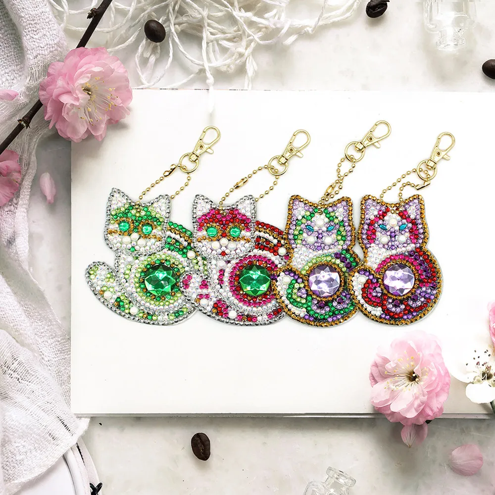 5 шт DIY полная дрель специальная алмазная живопись брелок мультяшный брелоки Сова Ювелирный брелок для ключей подарки YSK018