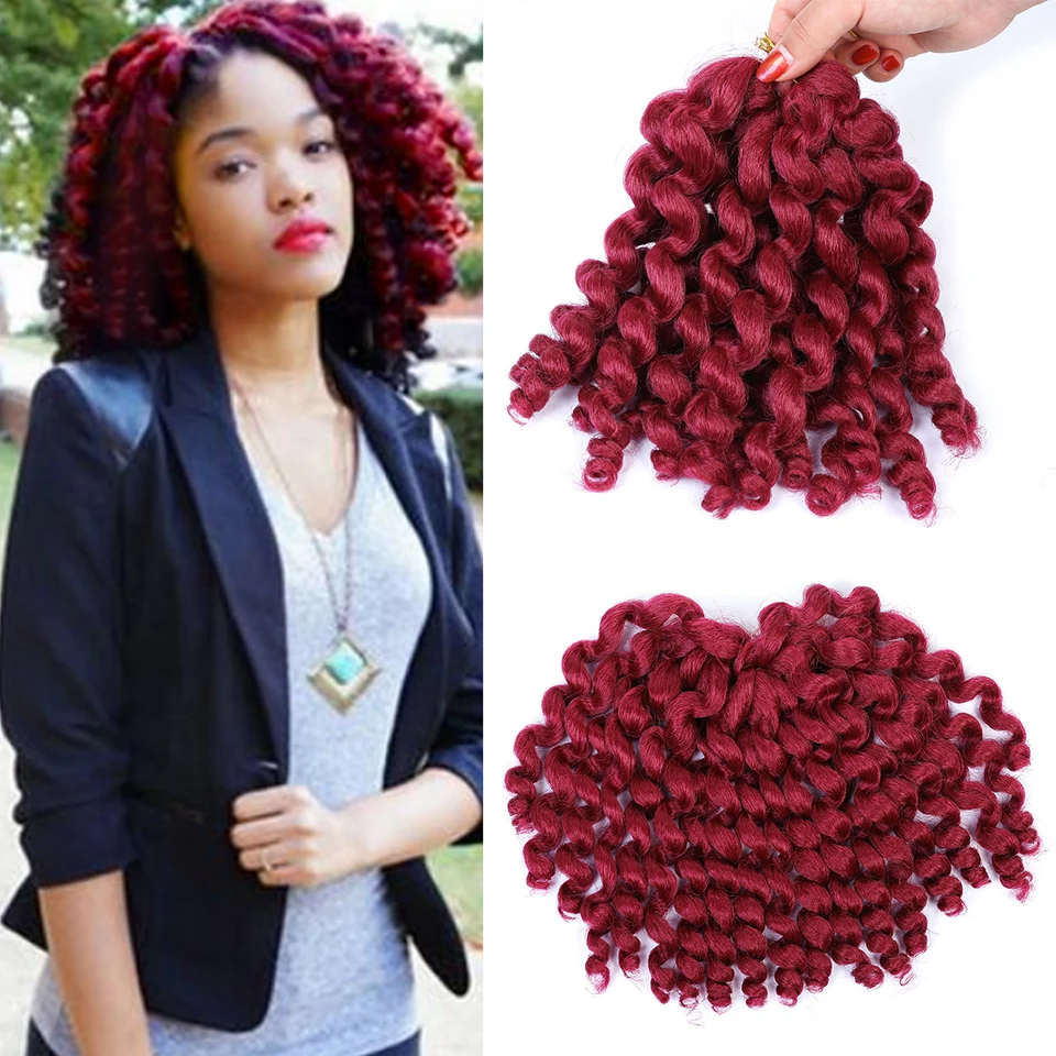 Синтетические жгуты для вплетания волос женщин jumpy Wand Curl Twist ямайский отскок