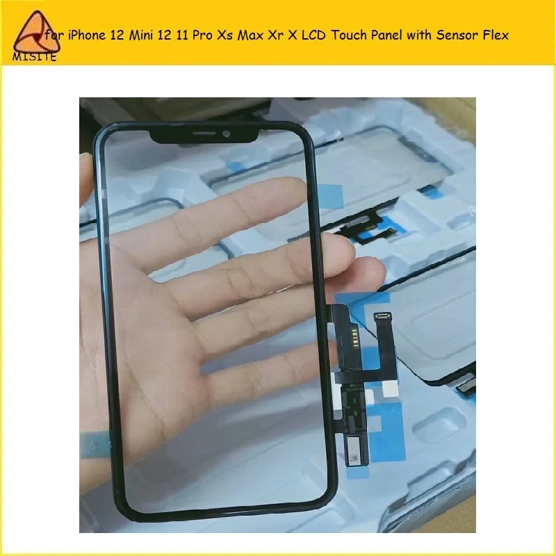 

Внутренние детали для iPhone 12 Mini 12 11 Pro Xs Max Xr x, сенсорный ЖК-экран с дигитайзером, передняя внешняя стеклянная линза с датчиком, 2 шт.